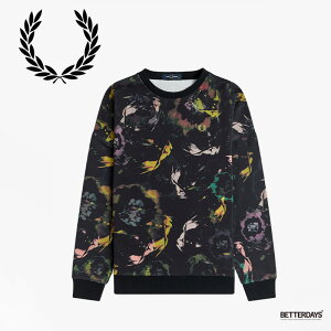XEFbg g[i[ fB[X tbhy[ ԕ FLORAL PRINT SWEATSHIRTyKiz FRED PERRY G1182