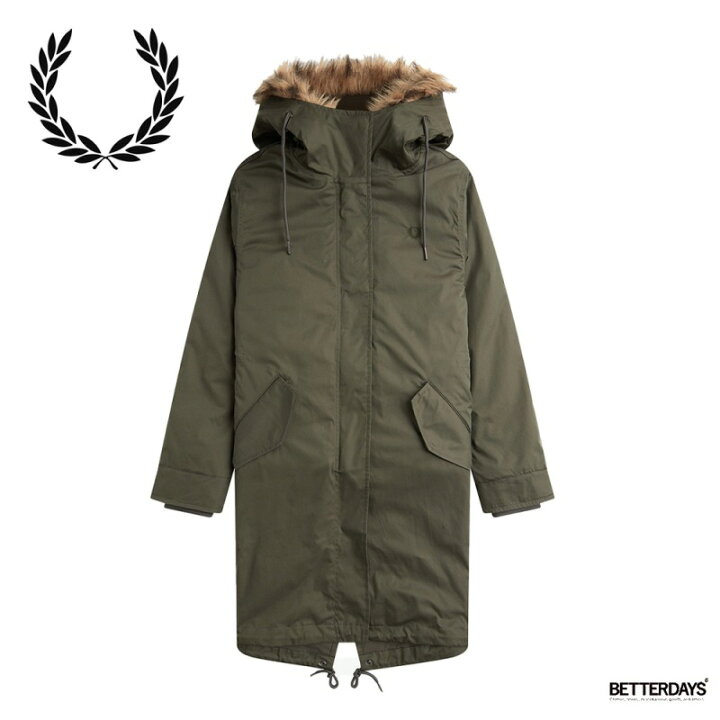 楽天市場】モッズパーカ フレッドペリー レディース ライナー付き 