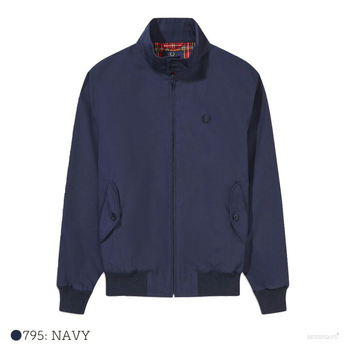 FRED PERRY ワンポイントロゴ刺繍 総柄スイングトップ フレッドペリー  