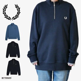 ハーフジップ スウェット メンズ レディース ユニセックス フレッドペリー M3574 HALF ZIP SWEATSHIRT 【国内正規品】 FRED PERRY