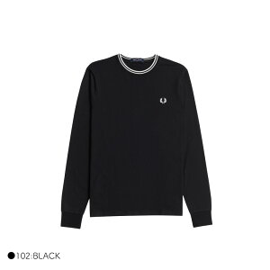 フレッドペリー(Fred Perry) long sleeve t-shirt tipped twin メンズT 
