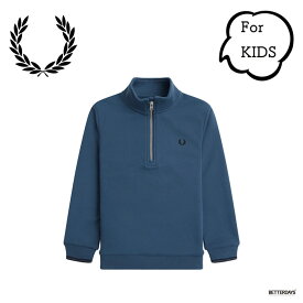 ハーフジップ スウェット キッズ フレッドペリー SY3574 KIDS TIPPED HALF ZIP SWEATSHIRT 【国内正規品】 FRED PERRY