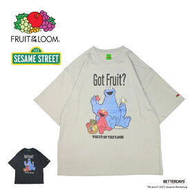 【1000円OFFクーポン配布中8月お買い物マラソン】【一部SALE／10%OFF】Tシャツ ユニセックス フルーツオブザルーム セサミストリート【国内正規品】 FRUIT OF THE LOOM SESAME STREET×FTL ILLUST T-Shirt B c