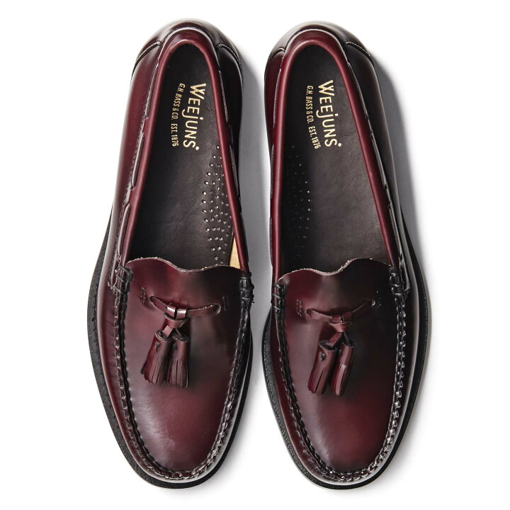 G.H.BASS&CO BA11015H ない タッセル レザーローファー UK9.5