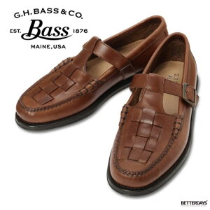 �y1000�~OFF�N�[�|���z�z��3�����������}���\���z���[�t�@�[ �����Y �W�[�G�C�`�o�X BROWN LEATHER MID BROWN (LEATHER SOLE) G.H.BASS �y�������K�i�zBA11003