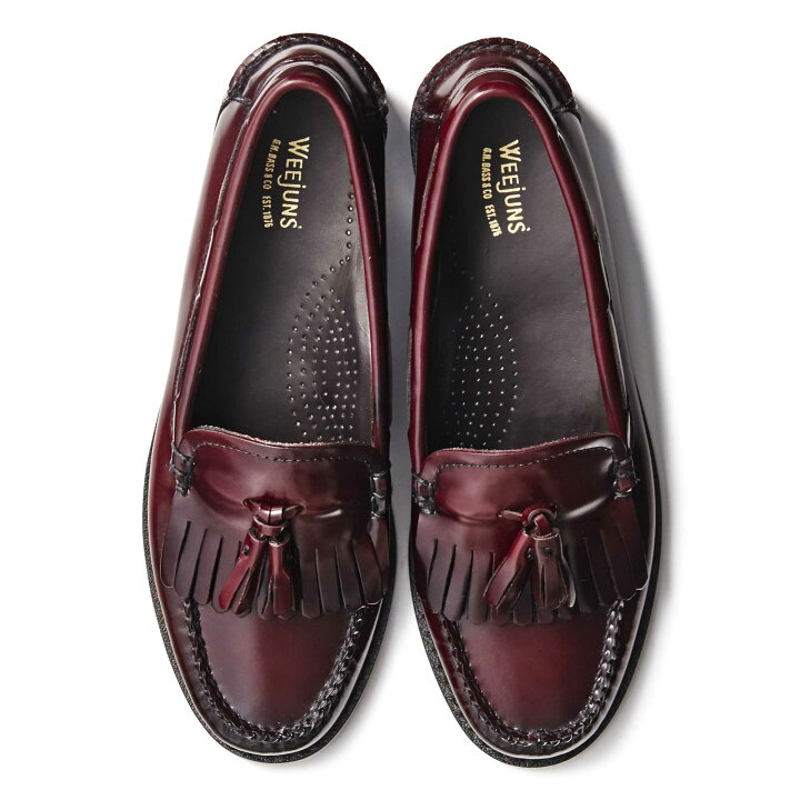 楽天市場】キルトタッセルローファー レディース WINE LEATHER SOLE 