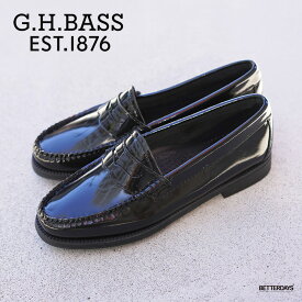 ローファー レディース パテントレザー ジーエイチバス BLACK PATENT G.H.BASS 【国内正規品】BA41711 到着後1か月以内にレビューを書いて次回1000円OFFクーポン配布中