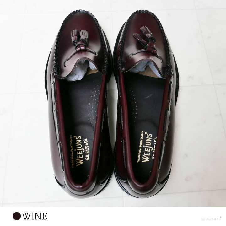 楽天市場】タッセルローファー メンズ 11015 LARKIN WINE LEATHER SOLE 