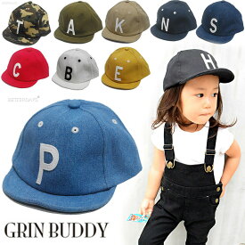 【名入れ刺繍可能】キャップ キッズ グリンバディ GRIN BUDDY 帽子 ロゴ KIDS SIM LOGO CAP 男の子 女の子 子供 サイズ調節可能 46-60cm