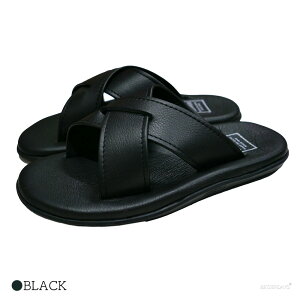 �N���X�T���_�� ���f�B�[�X �����Y �A�C�����h�X���b�p ATRAS BLACK SMOOTH LEATHER 25-29cm �y�������K�i�z ISLAND SLIPPER ������1�����ȓ��Ƀ��r���[�������Ď���1000�~OFF�N�[�|���z�z��