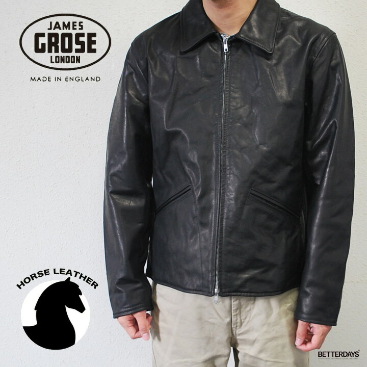 楽天市場】CARLTON JAMES GROSE HORSE LEATHER ライダース レザー 