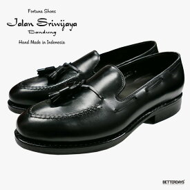 タッセルローファー メンズ ジャラン スリウァヤ BLACK LEATHER SOLE TIRTA DAINITE SOLE 【国内正規品】 JALAN SRIWIJAYA