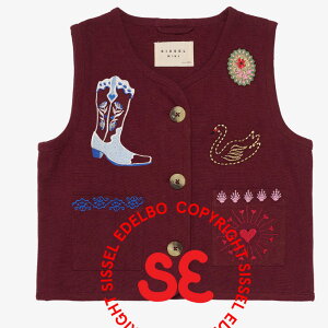 �y1000�~OFF�N�[�|���z�z��4�����������}���\���z�x�X�g �L�b�Y �x�r�[ Organic Cotton Burgundy Ellie MINI Vest Burgundy SISSEL EDELBO �V�Z���G���{�[ �V�Z���~�j �y�������K�i�z
