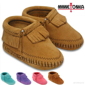 ベビー シューズ ミネトンカ キッズ ファーストシューズ 出産祝い ギフトリレイブーティ 11.5cm-14cm MINNETONKA RILEY BOOTIE 【国内正規品】