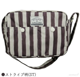 【20%OFFクーポン配布中先着利用順6/5 スーパーセール】通園バッグ ショルダー オーシャンアンドグラウンド ショルダーバッグ OCEAN&GROUND ショルダーBAG ドット ストライプ 幼稚園バッグ 子供 保育園 小学生 1015002 1215004