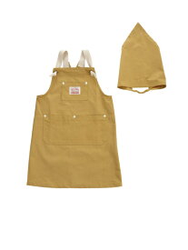エプロン キッズ オーシャンアンドグラウンド エプロン&三角巾 OCEAN&GROUND SET COOKDAY BLUE BLUE 100-160cm 1328002 1328001