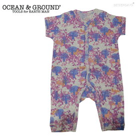 【2000円OFFクーポン配布中 3月お買い物マラソン】ロンパース 半袖 OCEAN&GROUND オーシャンアンドグラウンド TREE CAMO 半袖ロンパス 男の子 女の子 ベビー 赤ちゃん 新生児