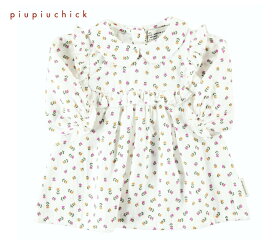 ワンピース フリル ベビー piupiuchick ピウピウチック 花柄 フラワー オーガニックコットン100％ ポルトガル製 0歳-2歳