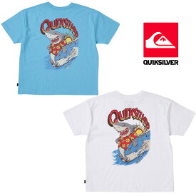 【1000円OFFクーポン配布中 4月お買い物マラソン】Tシャツ ロゴプリント シャーク サメ キッズ クイックシルバー QUIKSILVER RUSHING BACK ST KIDS