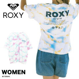 【1000円OFFクーポン配布中 5月お買い物マラソン】Tシャツ レディース ウィメンズ ロキシー タイダイ 半袖 ROXY LIFESAVER S/S TEE オーバーサイズ Tシャツ