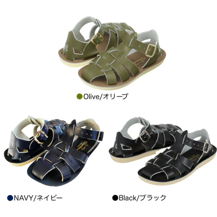 キッズ サンダル ソルトウォーター シャーク ベルクロテープ仕様 レザー 本革 水陸両用 SaltWater Shark【国内正規品】  約13-19cm BETTER DAYS／ベターデイズ