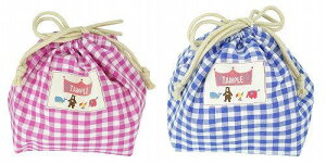 巾着袋 キッズ Stample スタンプル お弁当きんちゃく袋 ギンガムチェック ランチシリーズ 入園 入学 お弁当 男の子 女の子 子供 保育所 幼稚園 小学生 61718