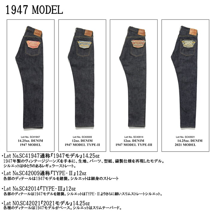 楽天市場】ジーンズ メンズ デニム シュガーケーン Lot No. SC41947 