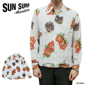 【SALE／20%OFF】アロハシャツ 長袖 メンズ サンサーフ DUKE KAHANAMOKU SPECIAL EDITION TROPICAL VIEW (LONG SLEEVE) ALOHA SHIRTS SUN SURF ヴィンテージ柄 ビンテージ柄