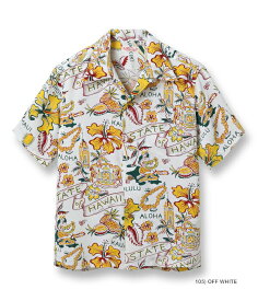 アロハシャツ メンズ ハワイアンシャツ サンサーフ レーヨン ハワイアンシャツオブハワイ RAYON HAWAIIAN SHIRT STATE OF HAWAII SUN SURF