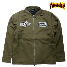 【アウトレット】ジャケット メンズ スラッシャー ワークジャケット レディース THRASHER 【国内正規品】 到着後1か月以内にレビューを書いて次回10000円以上で1000円OFFクーポン配布中