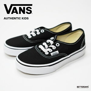 yő1000~OFFN[|zz11}\zVANS KIDS AUTHENTIC BLACK @Y I[ZeBbN Xj[J[ LbY WjA 19-22cm VN000WWX6BT