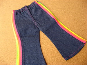 �y�A�E�g���b�g�z�p���c �x�r�[ 78cm RONI ���j�B �X�g���b�`�f�j���T�C�h�ؑփt���A�p���c