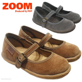 ストラップシューズ キッズ ZOOM ズーム Corduroy Strap Shoes コーデュロイストラップシューズ 14cm-24.5cm