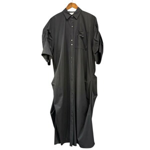 nagonstans �i�S���X�^���X 25AW tuck drape shirt dress �^�b�N�h���[�v�V���c�����O�h���X�����s�[�X 470IA433-0321 M �u���b�N 15010