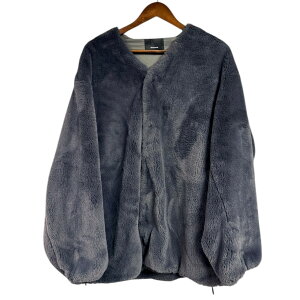 08sircus 08�T�[�J�X 22AW Eco fur collarless jacket �G�R�t�@�[�J���[���X�W���P�b�g S22AW-OT14 5 �O���[ 15289
