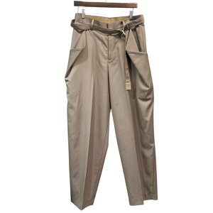 sacai �T�J�C 25SS Doeskin Pants �X�g���C�v�X���b�N�X�p���c 25-03633M 2 �u���E�� 15303