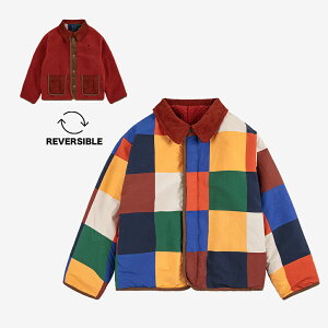 WPbg AE^[ LbY xr[ {{EV[Y o[Vu Multicolor Tiles reversible sheepskin jacketyKiz Bobo Choses