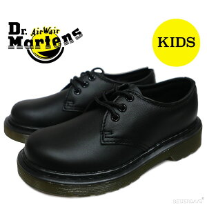 y2000~OFFN[|zz 9}\zhN^[}[` LbY Dr.Martens 1461J CORE KIDS G@[ BLACK SOFTY T yKiz
