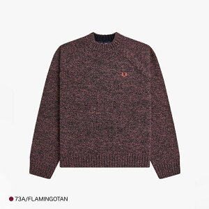 �y2400�~OFF�N�[�|���z�z��4�����������}���\���z���b�N�l�b�N�j�b�g ���f�B�[�X �Z�[�^�[ �t���b�h�y���[ TWISTED MARL MOCK NECK JUMPER�y�������K�i�z FRED PERRY K1133