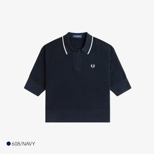 �t���b�h�y���[ �j�b�g �V���c ���f�B�[�X ���� FRED PERRY OPEN-COLLAR MESH KNIT SHIRT �y�������K�i�zK9114