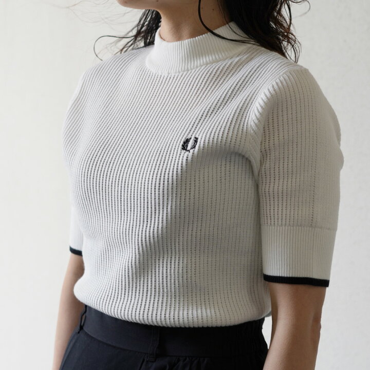楽天市場】フレッドペリー ニット Tシャツ レディース 半袖 FRED PERRY 