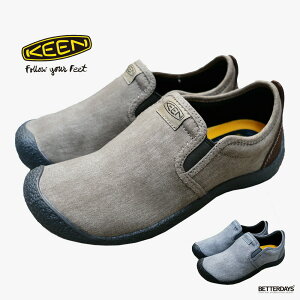 【先着利用順2点で20%OFFクーポン配布中10月ワンダフルデー】スリッポン メンズ スニーカー キーン KEEN ハウザー キャンバス HOWSER CANVAS SLIP-ON 25cm-29cm シューズ 【国内正規品】
