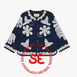 WPbg LbY xr[ Organic Cotton Ena MINI Jacket Navy Birds SISSEL EDELBO VZG{[ VZ~j yKiz