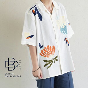 �V���c �����V���c �����Y ���j�Z�b�N�X ���b�N�X�����h�� wax london Didcot Chunky Stitch Flower Vacation Shirt�y�������K�i�zSS26-SSS-DID-CDA-ECM