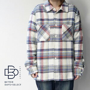 �y2400�~OFF�N�[�|���z�z��3�����������}���\���z�I�[�o�[�V���c �`�F�b�N�V���c �����Y ���j�Z�b�N�X ���b�N�X�����h�� wax london Whiting Ecru And Multicolour Jazz Weave Overshirt �y�������K�i�z