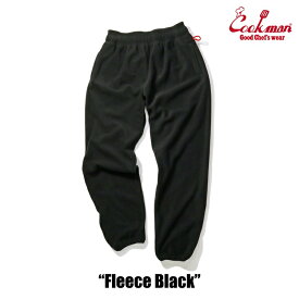 【送料無料】COOKMAN クックマン Chef Pants Fleece Black メンズファッション レディースファッション クックマン フリースパンツ