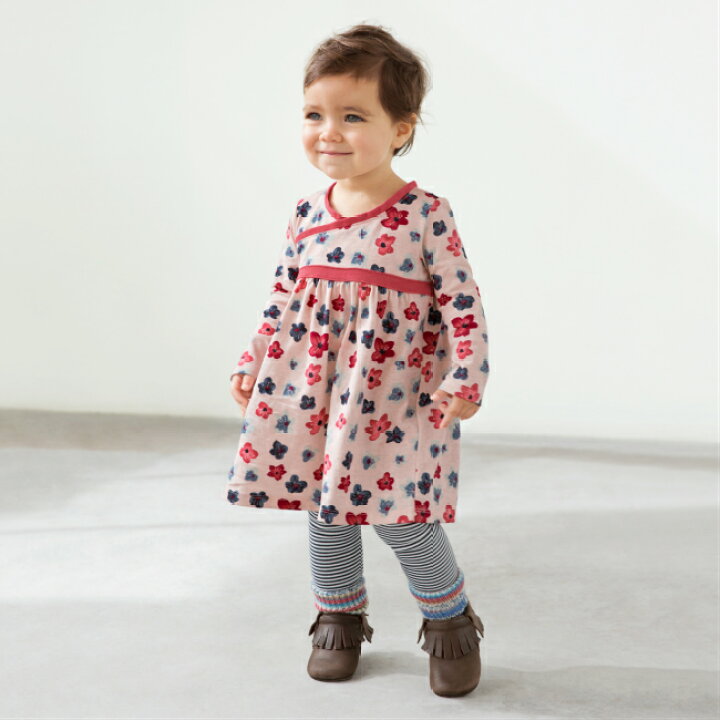 楽天市場 Tea Collection ワンピース 長袖 ピンク 花柄 Amai Wrap Neck Dress 海外 おしゃれ かわいい ベビー 赤ちゃん キッズ 子供 女の子 ティーコレクション かわいい おしゃれ ブランド インポート 1歳 2歳 3歳 カジュアル ナチュラル 80 90 子供服 女