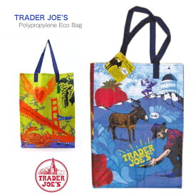 【TRADER JOE'S 北カリフォルニア 限定 エコバッグ】ポリプロピレン ◆ サンフランシスコ トート ショッパー ショッピング バッグ マザーズ ショルダー 軽量 耐水 防水 撥水 アメリカ インポート 海外 おしゃれ トレーダージョーズ トレジョ サブ 母の日 運動会 オーガニック