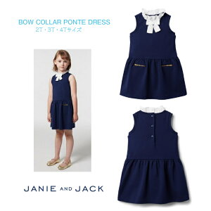 �yJANIE AND JACK�z ���K�i �{�E �J���[ �|���` �h���X 2T 3T 4T�� �W���j�[�A���h�W���b�N ���{���m�[�X���[�u �l�C�r�[ �W���[�W �h���X �����s�[�X ���̎q �L�b�Y �q�ǂ� 90 100 105 ���킢�� ����