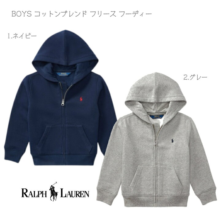 楽天市場】【 RALPH LAUREN コットンブレンド フリース フーディー 3T 